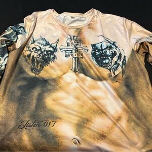 Men's Graphic Shirt with Animal Print